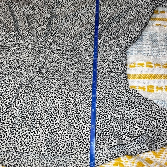 Sienna Sky Top Leopard Allover Print Boho Cottage Chic Vneck Smocked Waist Shirt - Picture 5 of 6